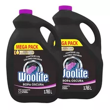 2 Woolite Detergente Liquido Ropa Oscura 3750ml