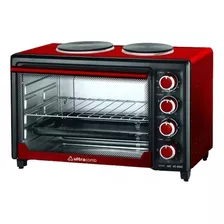 Horno De Mesa Eléctrico Ultracomb Uc-40ac 40l Rojo/negro 220v