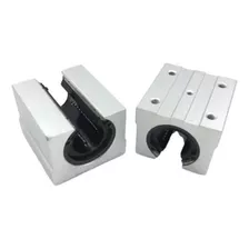 Pillow Block Aberto 20mm C/ Rolamento Para Linear Sbr20 