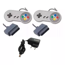 Kit Combo 2 Controles Super Nintendo Snes 1 Fonte 