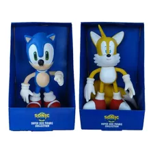 Bonecos Grandes 25cm - Sonic E Tails Collection Original