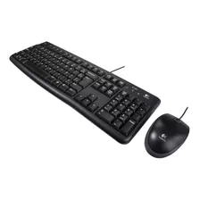 Kit Teclado E Mouse Logitech Óptico C Fio Usb Mk120 Conforto