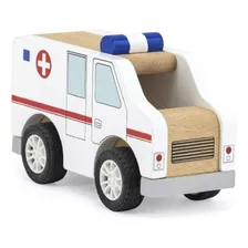 Vehiculo Auto Juego Didáctico Ambulancia De Madera