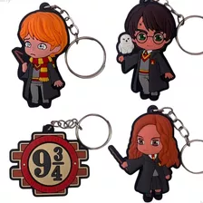 Chaveiro Geek Harry Potter Rony Hermione Hogwarts Lembraça