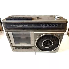 Rádio Cassete Portatil Sharp Gf-1770 = Para Conserto / Peças