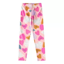 Calça Legging Menina Infanitl Estampada Cotton Malwee Kids