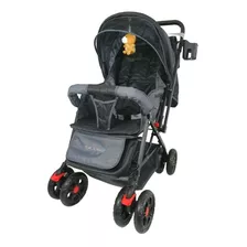 Carriola De Paseo Confety World Grecia Gris Con Chasis Color Negro