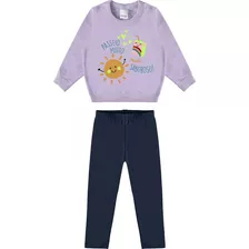 Conjunto Blusao/calca Infantil Inverno Feminino Malwee