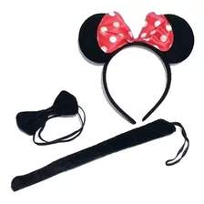 Kit Tiara Orelha Minnie Mouse - Indiachina