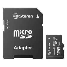 Memoria Microsd Xc De 128 Gb, Clase Uhs- Iu1, V10, A1, Con A