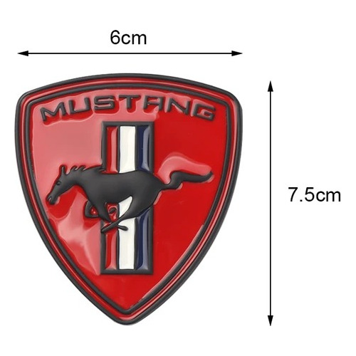 Mustang Shelby Emblemas Laterales Metlicos, Escudo 2 Piezas Foto 2