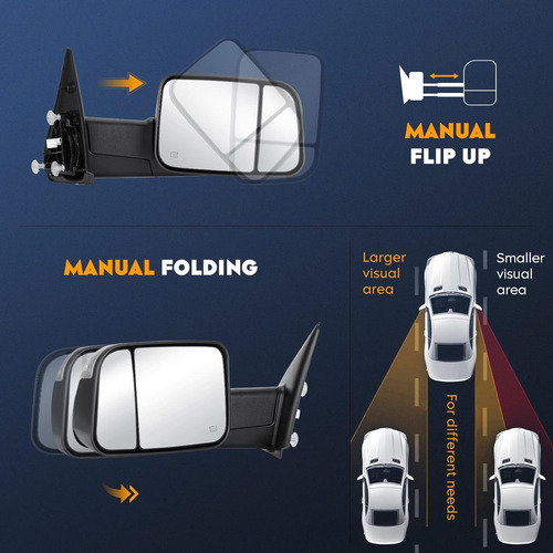 Espejos De Remolque Para  Ram 1500 2002-2008, 2500 3500 2003 Foto 4