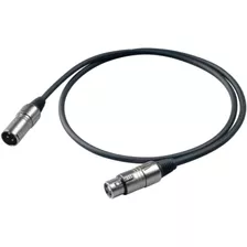 Cable Xlr Macho Xlr Hembra 1mt Canon Microfono Par X2 Unidad