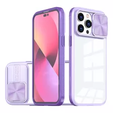 Case Camshield Transparente Con Protector Camara Deslizable