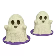 Veladora Fantasma De Crochet - Halloween