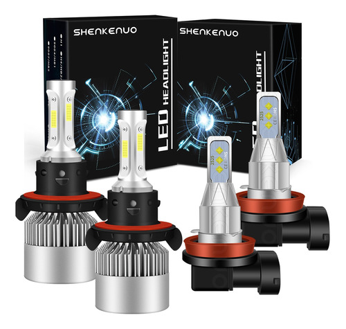 Luz Alta/baja/niebla Kit Faros Led 8000lm Para Kia