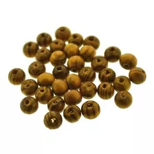 Bola/conta Madeira Mesclada 8 Mm - 100 Gr (+/- 700 Pçs)ma349