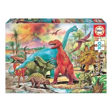 Puzzle Rompecabezas Dinosaurios Para Niños 100 Pzs Febo