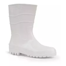 Bota De Pvc Cano Médio Branca Workflex