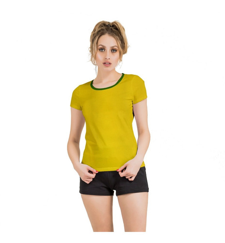 Camiseta Copa Brasil Sublimação Baby Look Dry Fit Kit 10 Uni