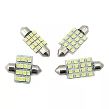 100 Unidade Led Torpedo 16led 12v Branco 31mm ( Atacado )