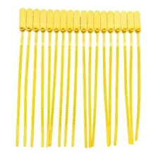 1000 Lacre Para Malote Numerado 23cm Amarelo Segurança