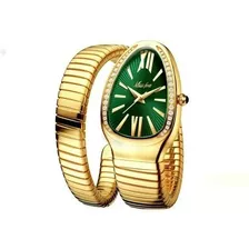 Elegante Nuevo Reloj Pulsera Serpiente Cristales Mujer 2686