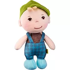 Haba Mini Soft Doll Matteo - Tiny 6 First Baby Boy Doll Des
