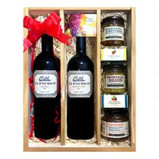 Caja De Vino Gourmet Malbec El Enemigo - Regalo Cumpleaños
