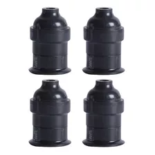 Portalamparas Vintage Negro Industrial Pack X 4