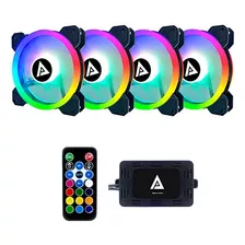 Reloj De Color Rgb Silencioso De Doble Anillo Apevia Tl4-rgb