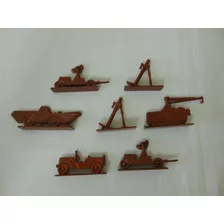 Lote 1 - C/7 Miniaturas Militares Antigas - Baquelite 