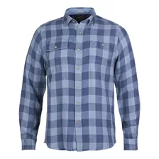 Camisa Algodón Orgánico Hombre Bradford Azul