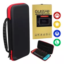 Case Bag Estojo Rígida Nintendo Switch+ Película Vidro+ Grip