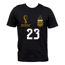 Remera Negra Camiseta Emiliano Dibu Martínez Selección Argen
