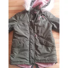 Campera Niña Verde Militar 