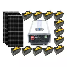 Kit Solar Autónomo 17280w Para Casa Minisplit Electrodomesti