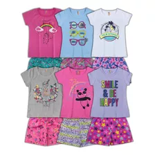 3 Conjuntos De Roupa Menina Infantil Feminino Criança Barato