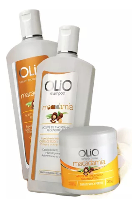 Kit Shampoo + Balsam + Baño De Crema Macadamia Olio Ads