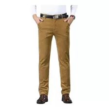 Calça Formal De Veludo Cotelê Com Zíper Grosso