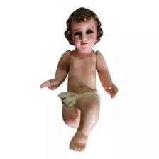 Niño Dios Figura De Resina Con Brazos Movibles 27 Cm 