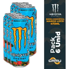 Monster Energy - 473ml - Mango Loco - Pack 6 Unid.