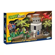 Blocos Para Montar Dino Saga-fronteira De Segurança 451 Pçs