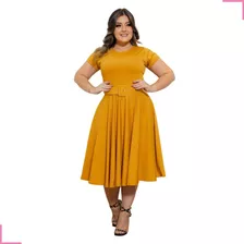 Vestido Godê Feminino Evangélico P Ao Plus Size