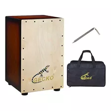 Gecko Cajon Box Drum-wooden Percussion Box, Con Cuerdas De G