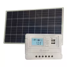 Pack Panel Fotovoltaico 120w + Regulador Solar - Enertik