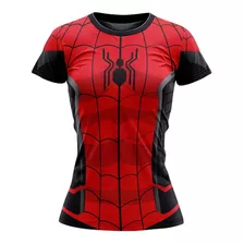 Playera Sublimada Spiderman Homecoming Corte Dama