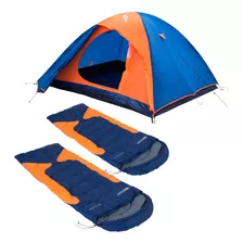 Kit Acampamento Barraca Falcon 2p Ntk +2 Saco Dormir Freedom