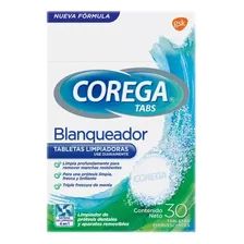 Corega Tabs Blanquedora Para Prótesis Y Aparatos Dentales