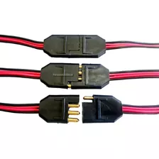 Combo 3 Tomada De Som Automotivo Plug Conector 4 Via Plugao